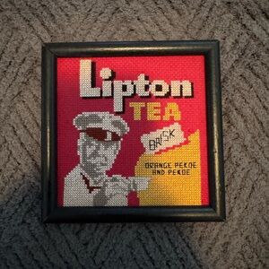 Lipton Tea Cross-Stitch Art